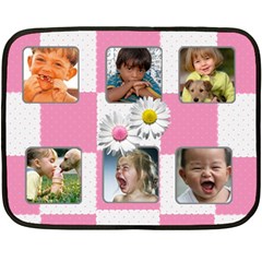 Pink blanket - Two Sides Fleece Blanket (Mini)