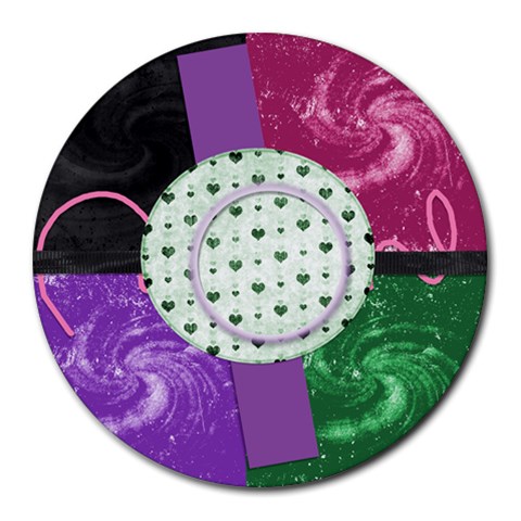 Mouse Pads By Brooke 8 x8  Round Mousepad - 1