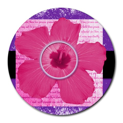 Mouse Pads By Brooke 8 x8  Round Mousepad - 2