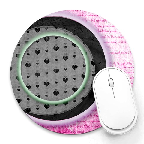 Mouse Pads By Brooke 8 x8  Round Mousepad - 12