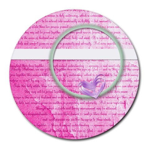 Mouse Pads By Brooke 8 x8  Round Mousepad - 13