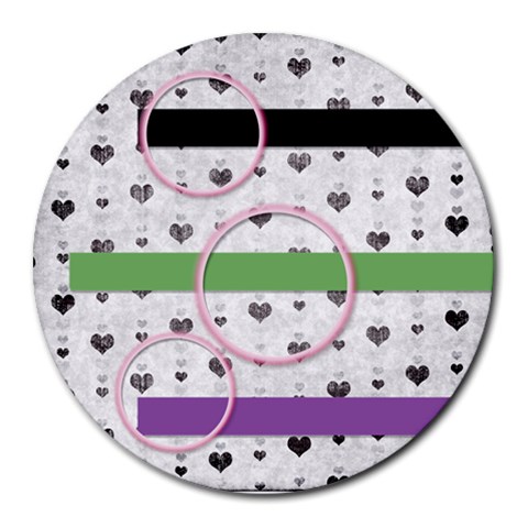 Mouse Pads By Brooke 8 x8  Round Mousepad - 16