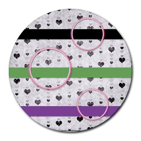 Mouse Pads By Brooke 8 x8  Round Mousepad - 17