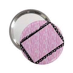 Pink zebra-pocket mirror - 2.25  Handbag Mirror