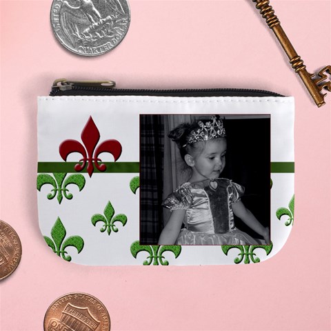 Flor De Lis Coin Purse By Amanda Bunn Front