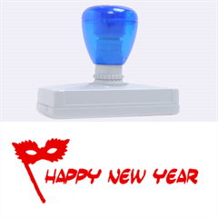 happy new year mask stamp - Rubber Stamp (XL)