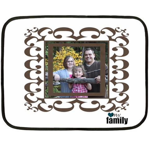 Small Family Blanket By Amanda Bunn 35 x27  Blanket Back