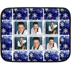 Midnight Snowstorm winter minifleece - Fleece Blanket (Mini)