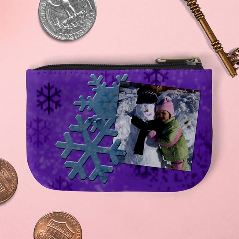 Ski Fund Coin Purse By Amanda Bunn Back