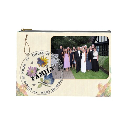 Family Large Cosmetic Bag By Lil Front