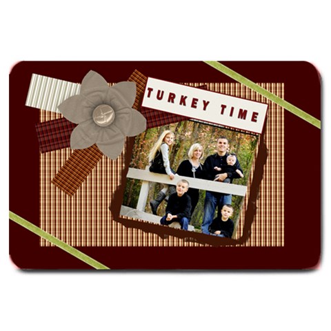 Turkey Time Door Mat By Danielle Christiansen 30 x20  Door Mat