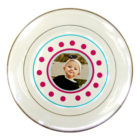 Baby Girl Plate By Danielle Christiansen Front