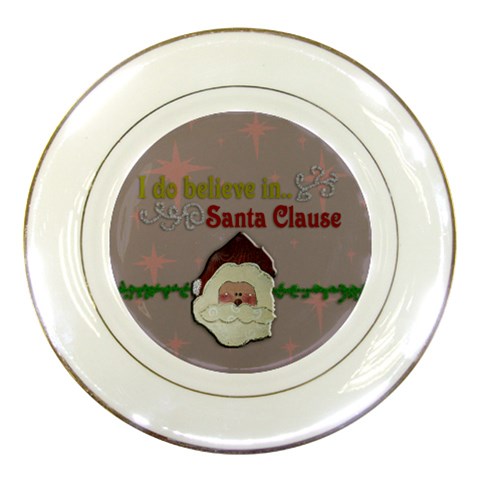 Santas Christmas Cookies Plate By Danielle Christiansen Front
