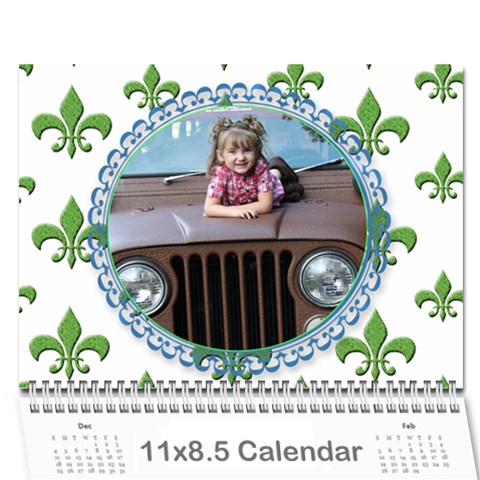 Flor De Lis 12 Month Calendar *cute* By Amanda Bunn Cover