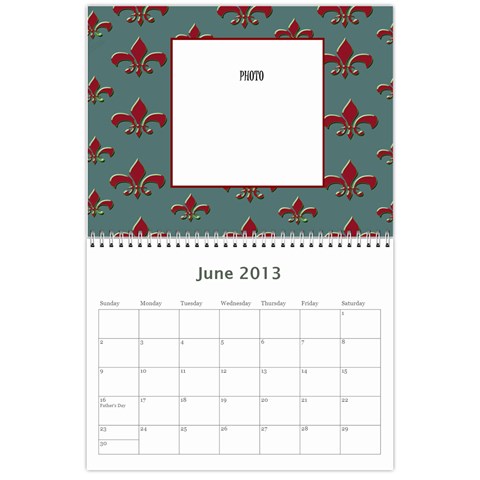 Flor De Lis 12 Month Calendar *cute* By Amanda Bunn Jun 2013