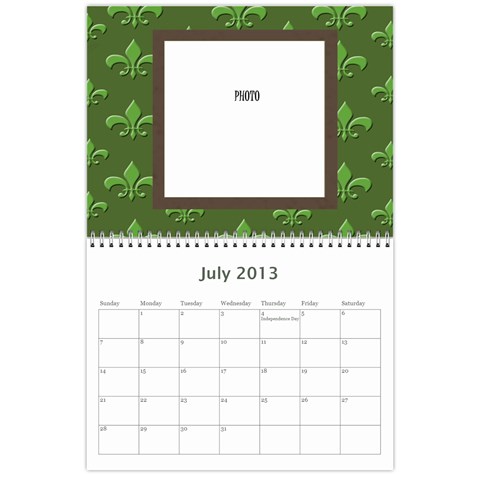 Flor De Lis 12 Month Calendar *cute* By Amanda Bunn Jul 2013