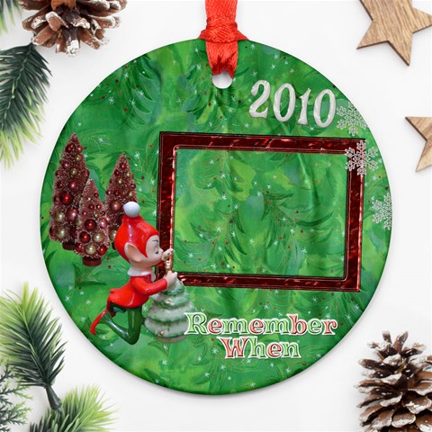 Elf Remember When 2024 Christmas Ornament Round By Ellan Front