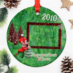 Elf Remember when 2023 Christmas ornament round - Ornament (Round)