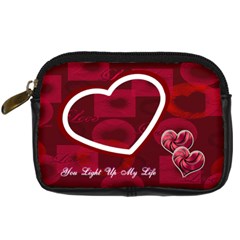 You Light Up My Life Red Love Digital Camera Case - Digital Camera Leather Case