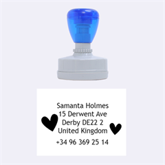 Samanta address - Rubber Stamp Oval