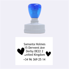 Samanta address - Rubber Stamp Oval