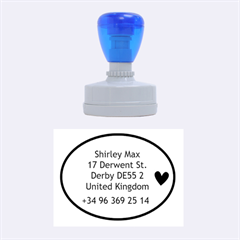 Shirley address - Rubber Stamp Oval