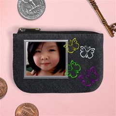 Gray Butterfly Kisses Mini Coin Purse Gray Butterfly Kisses Mini Coin Purse