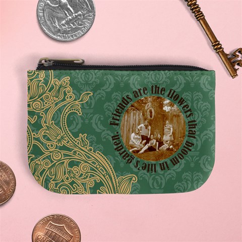 Friend Quote Mini Coin Purse By Klh Front