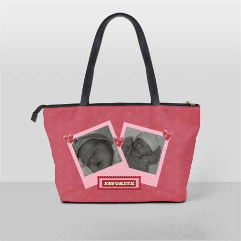 Classic Shoulder Bag Pink Dots Favorite By Jen Back