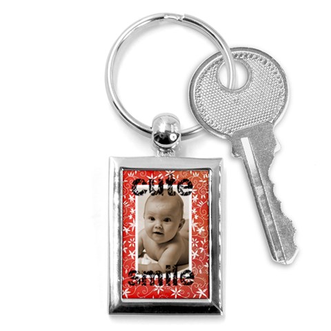 Cute Smile Keyring By Catvinnat Front