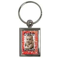 cute smile keyring - Key Chain (Rectangle)