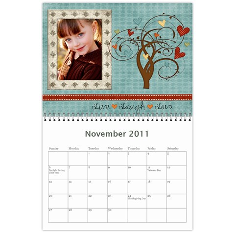 Our Calendar By Sarah Cramer Nov 2011
