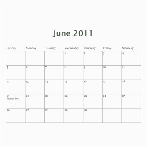 Our Calendar By Sarah Cramer Dec 2011