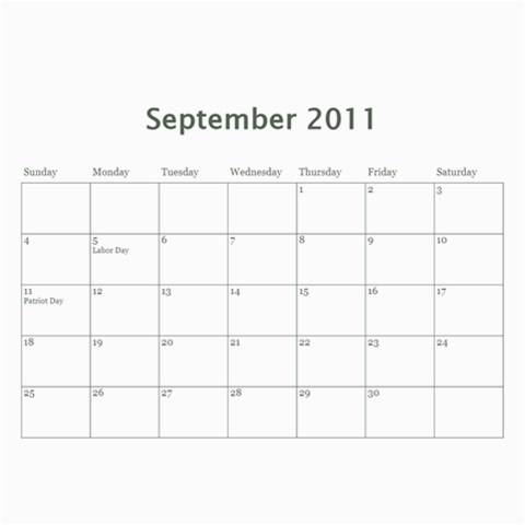 Our Calendar By Sarah Cramer Jun 2012