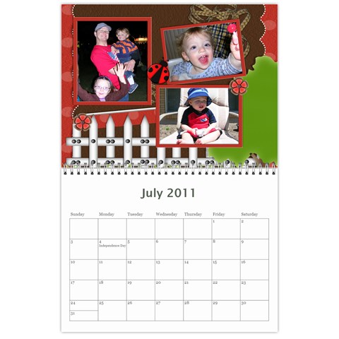 Our Calendar By Sarah Cramer Jul 2011