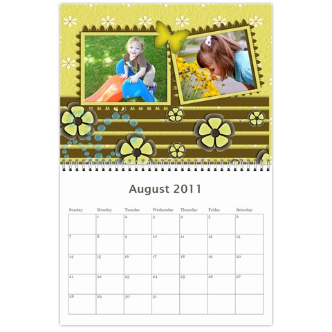 Our Calendar By Sarah Cramer Aug 2011