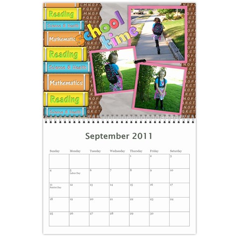 Our Calendar By Sarah Cramer Sep 2011