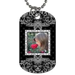 Fancy Single Sided Dog Tag - Dog Tag (One Side)