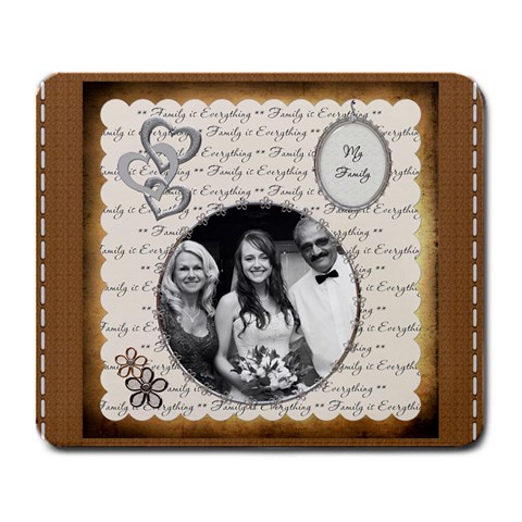 Family Is Everything Large Mousepad By Lil Front