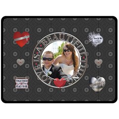  Love is a Beautiful Thing  XL Fleece Blanket - Fleece Blanket (Large)