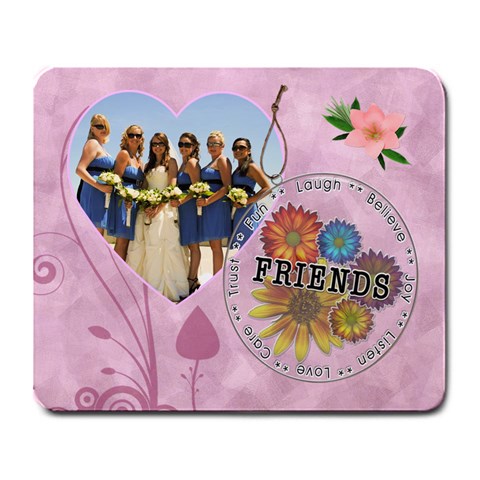 Friends Large Mousepad By Lil Front