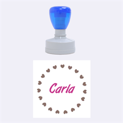 Carla HEARTS - Rubber Stamp Round (Medium)