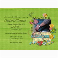 Baby Shower Invitation - 5  x 7  Photo Cards