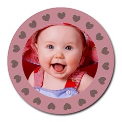 Baby HEARTS - Mousepad - Collage Round Mousepad