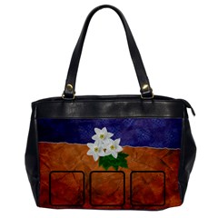 Flowers BAG one side - Oversize Office Handbag