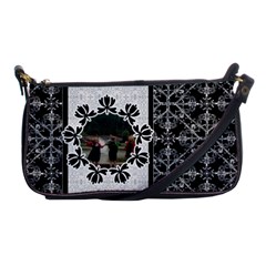 Black & White Shoulder Clutch Bag