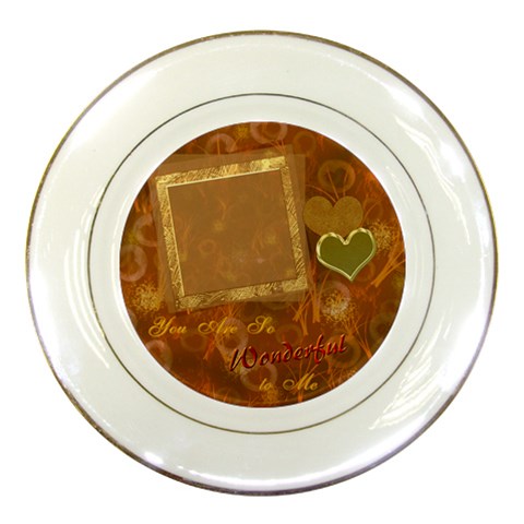 You Are So Wonderful To Me Wedding Decorative Plate By Ellan Front