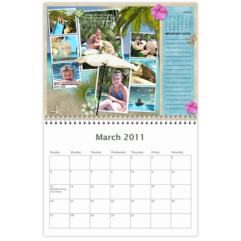 2011 Family Calendar By Lor Mar 2011