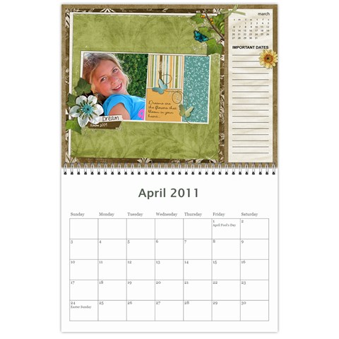 2011 Family Calendar By Lor Apr 2011