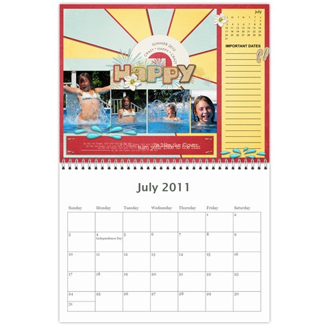 2011 Family Calendar By Lor Jul 2011